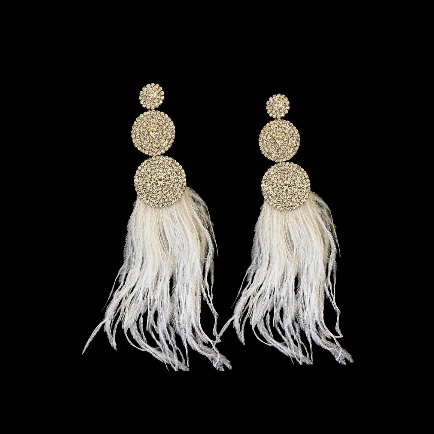 Rhea Crystal Feathers